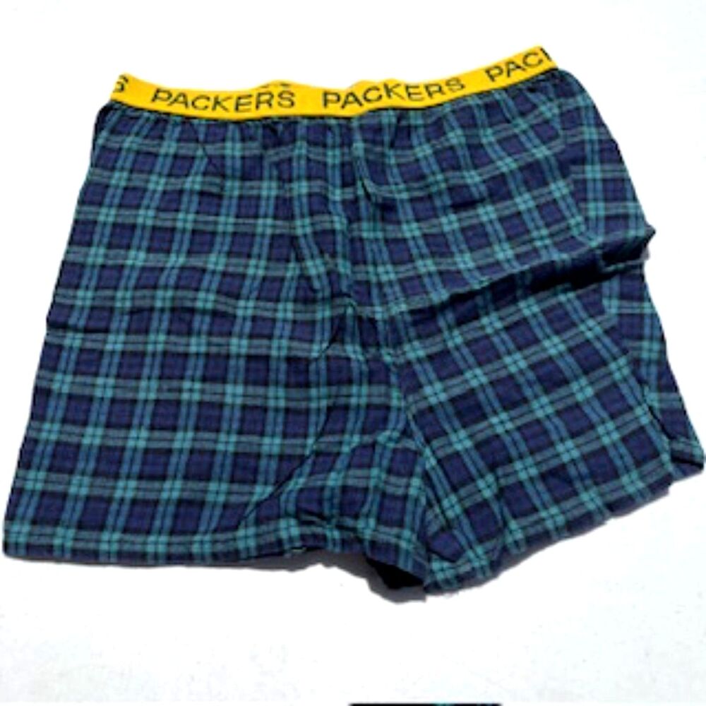 Size: Extra Large {46-48} Boxer Shorts . Green Bay Packers